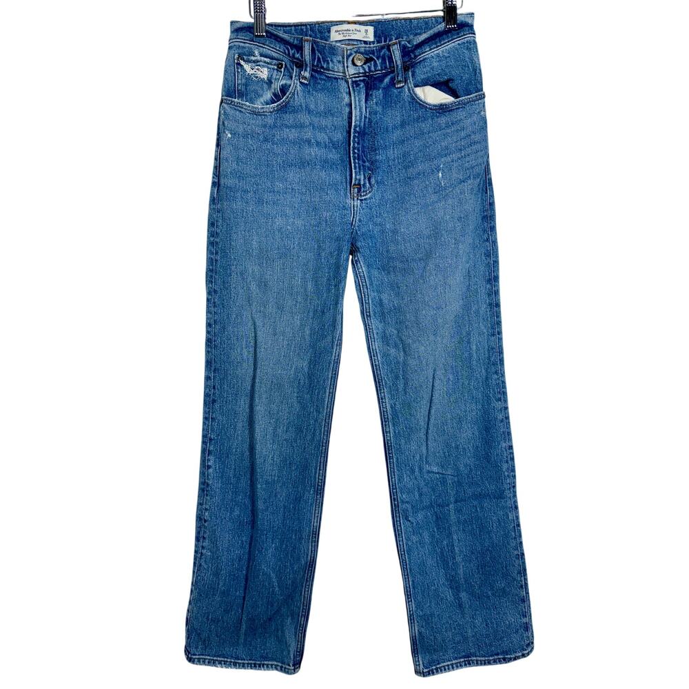 Abercrombie & Fitch The ‘90s Relaxed Jean High Rise Blue Denim Jeans Size 26 2 R